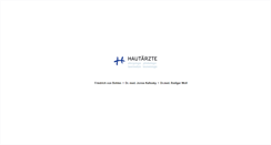 Desktop Screenshot of diehautaerzte.de