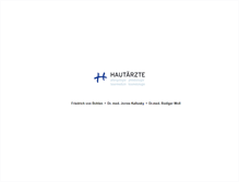 Tablet Screenshot of diehautaerzte.de